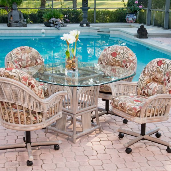 Bridgeport Castor Dining Set Antonelli's Furniture Melbourne, FL
